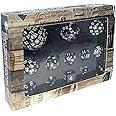 Bescon Complete Polyhedral DND Dice Set 13pcs D3-D100 RPG Dice Set in Opaque Black