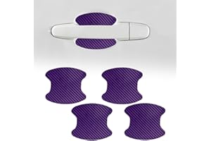 QZTYTY 4PCS Car Door Handle Cup Scratch Protector, Car Door Handle Sticker, Scratch Auto Door Protective Film, Car Accessories Car Door Handle Protective Films Universal for Cars (Purple, 4PCS)