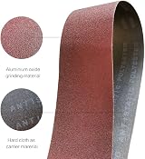 TPmax 100mm x 915mm Sanding Belt 12pcs 80/120/150 Grit Aluminum Oxide view 5
