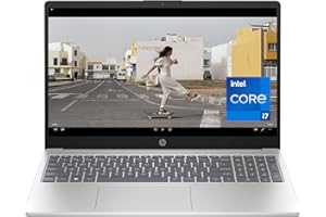 HP 15.6 inch Laptop PC, Processor: 13th Generation Intel® Core™ i7, Graphics: Intel® Iris® Xe Graphicsc, 16 GB DDR4-3200 MHz RAM, 512GB SSD, Windows 11 Home (Silver, 15-fd0099nr)