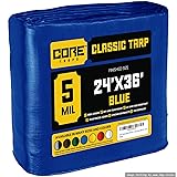 Core Tarps Classic 5 Mil Tarp Cover, Waterproof, UV