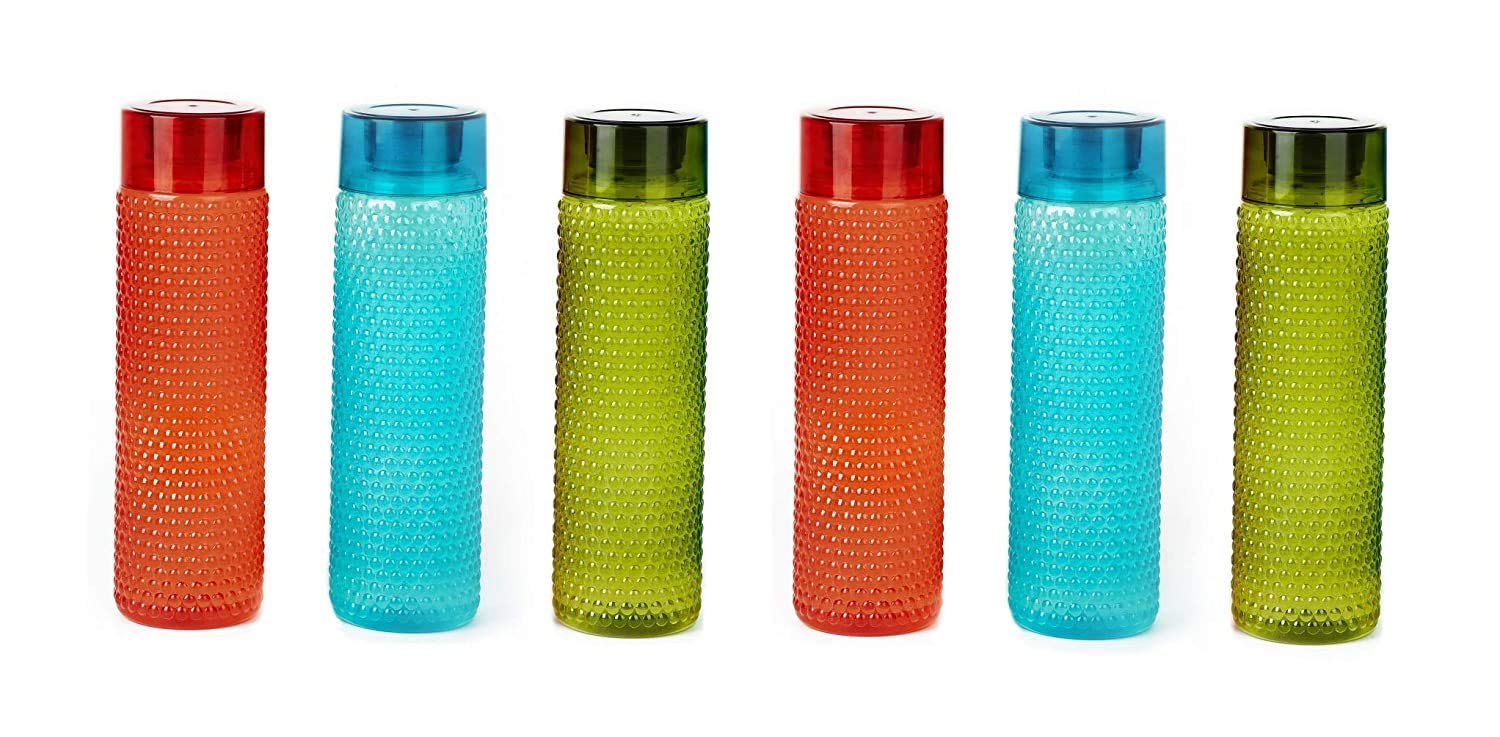 M G NARROW FAB Unbreakable Plastic Water Bottle Set (1 Liter Each