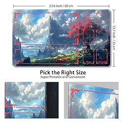 Durable MTG Playmat TCG Playmat with Zone and
