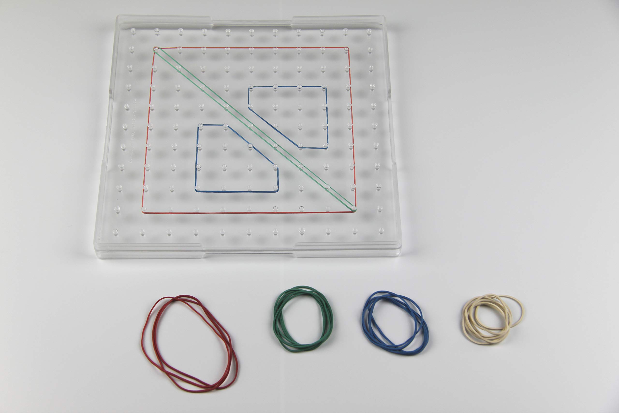 WISSNER Educational Play -- Clear Square Geobrett (23 cm x 23 cm) โ image 1