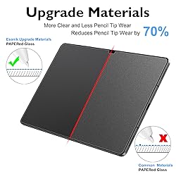 Esanik 2 Pack Like Paper Glass Screen Protector for