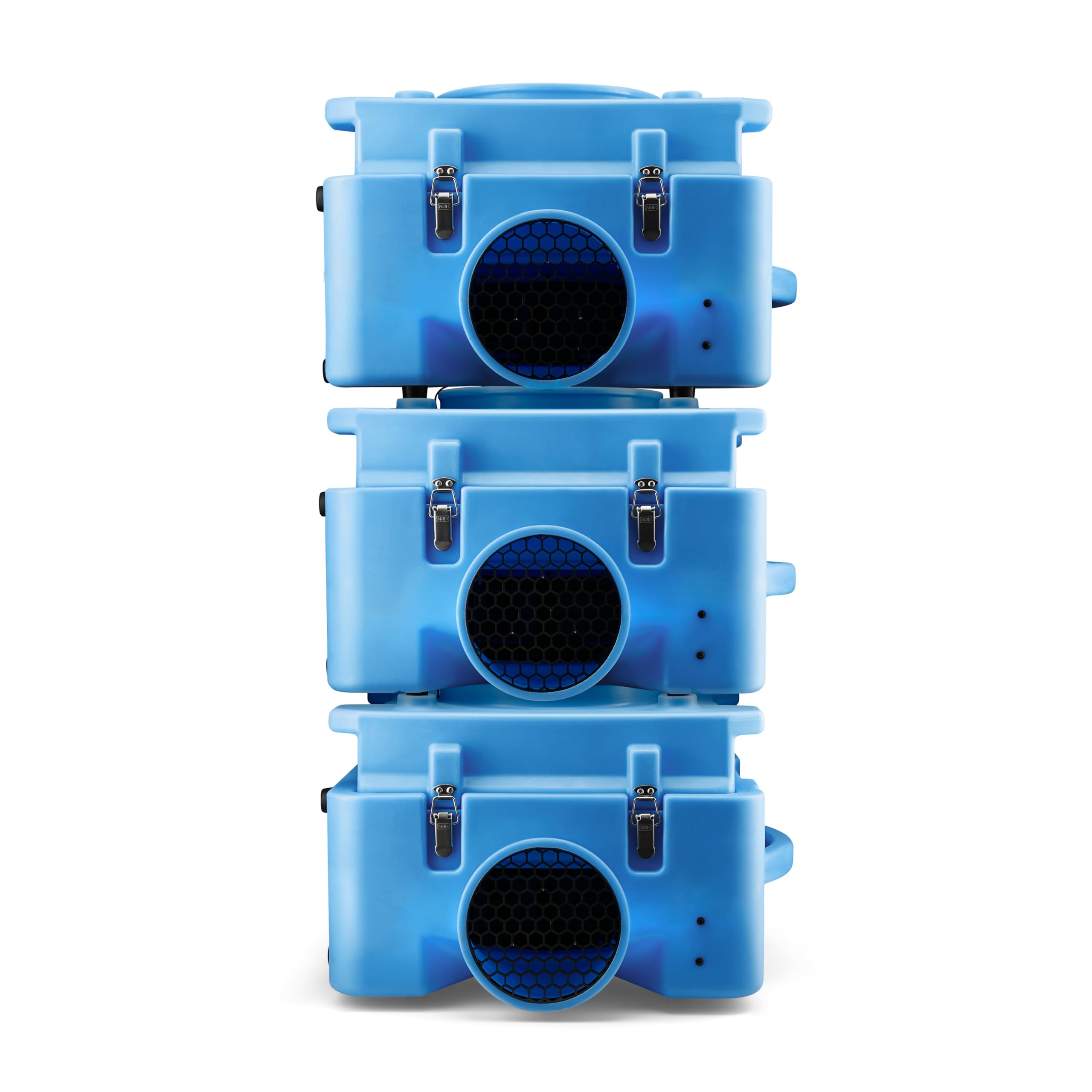 BlueDri Air Shield 550 HEPA Air Scrubber, Water Damage Restoration Equipment Air Purifier, Covers 1400 Sq. Ft, Daisy Chain Capable, For Commercial Use, Blue, BD-AS-550