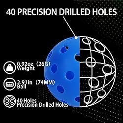 Fizzazzle Outdoor Pickleball Balls - 40