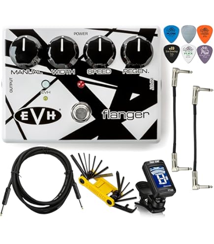 Amazon.com: MXR EVH117 Flanger Pedal Bundle with 2 Instrument