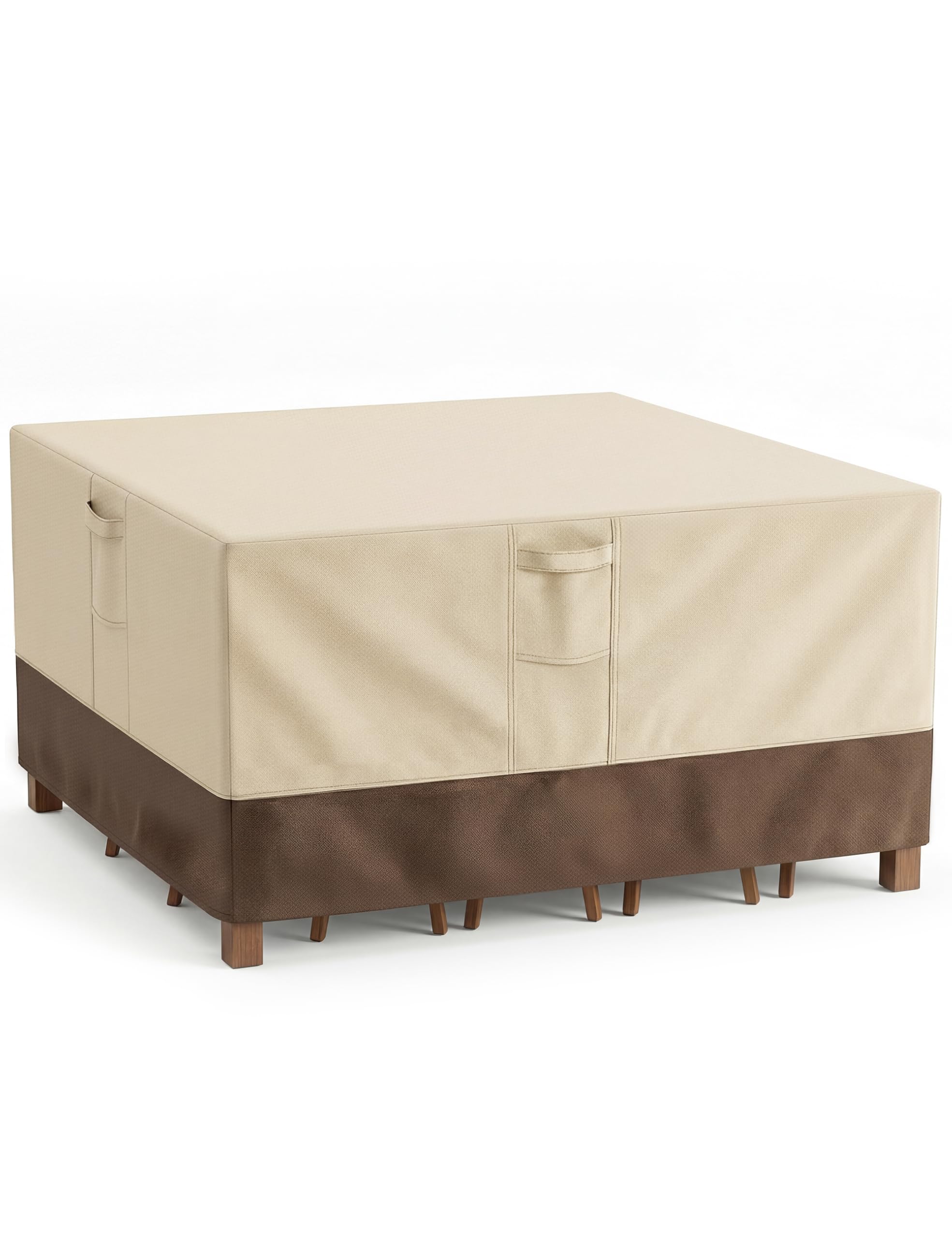 Vailge Patio Furniture Covers Square, Outdoor Furniture Covers Waterproof Windproof, 600D Oxford Outdoor Patio Table and Chair Cover Image