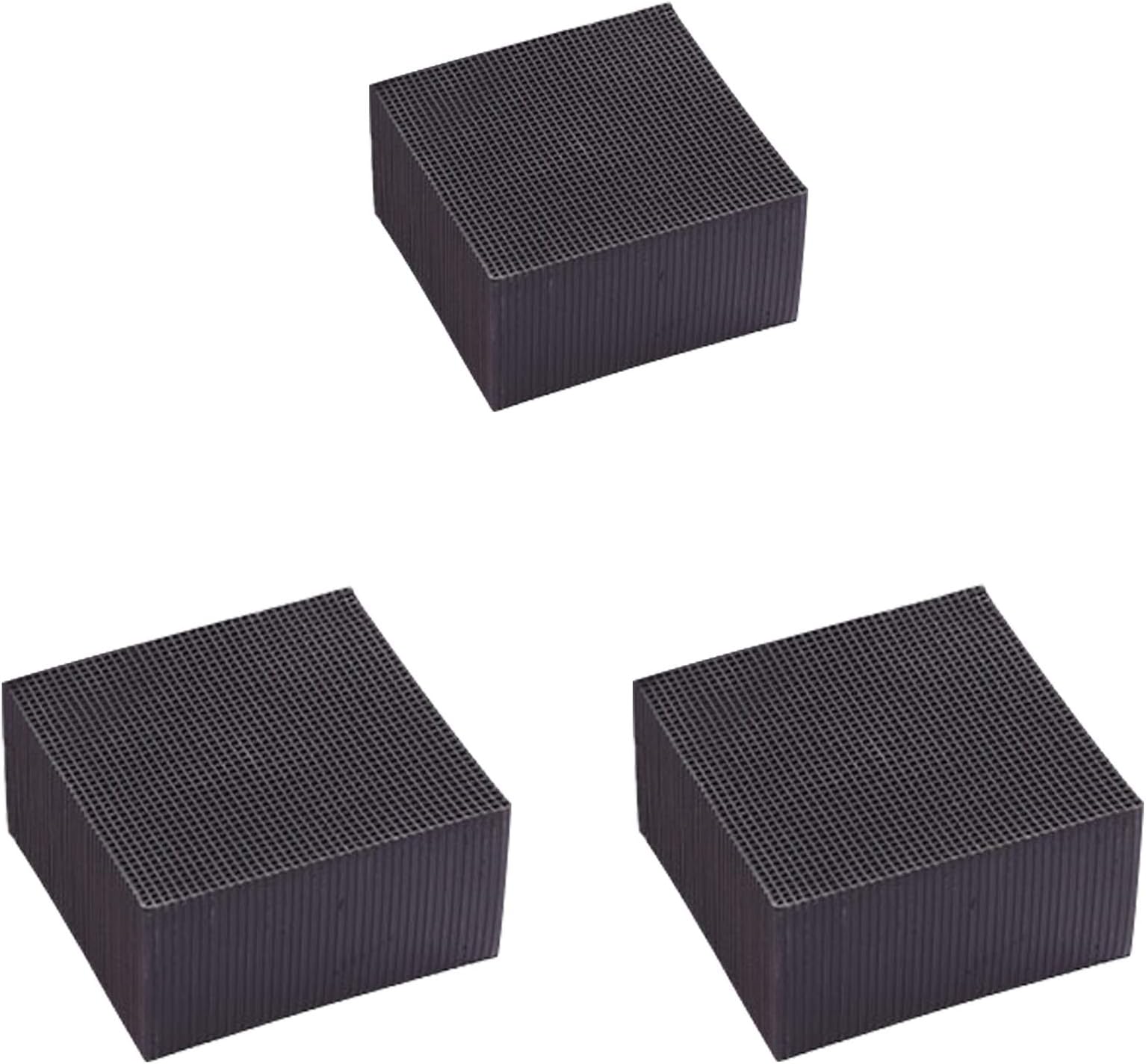 FILOL Eco-Aquarium Water Purifier Cube, Fish Tank Filtration Material Rapid Activated Carbon Water Purification Filter for Aquarium Cleaning,Water Tank Water Purification (Black -3PC)