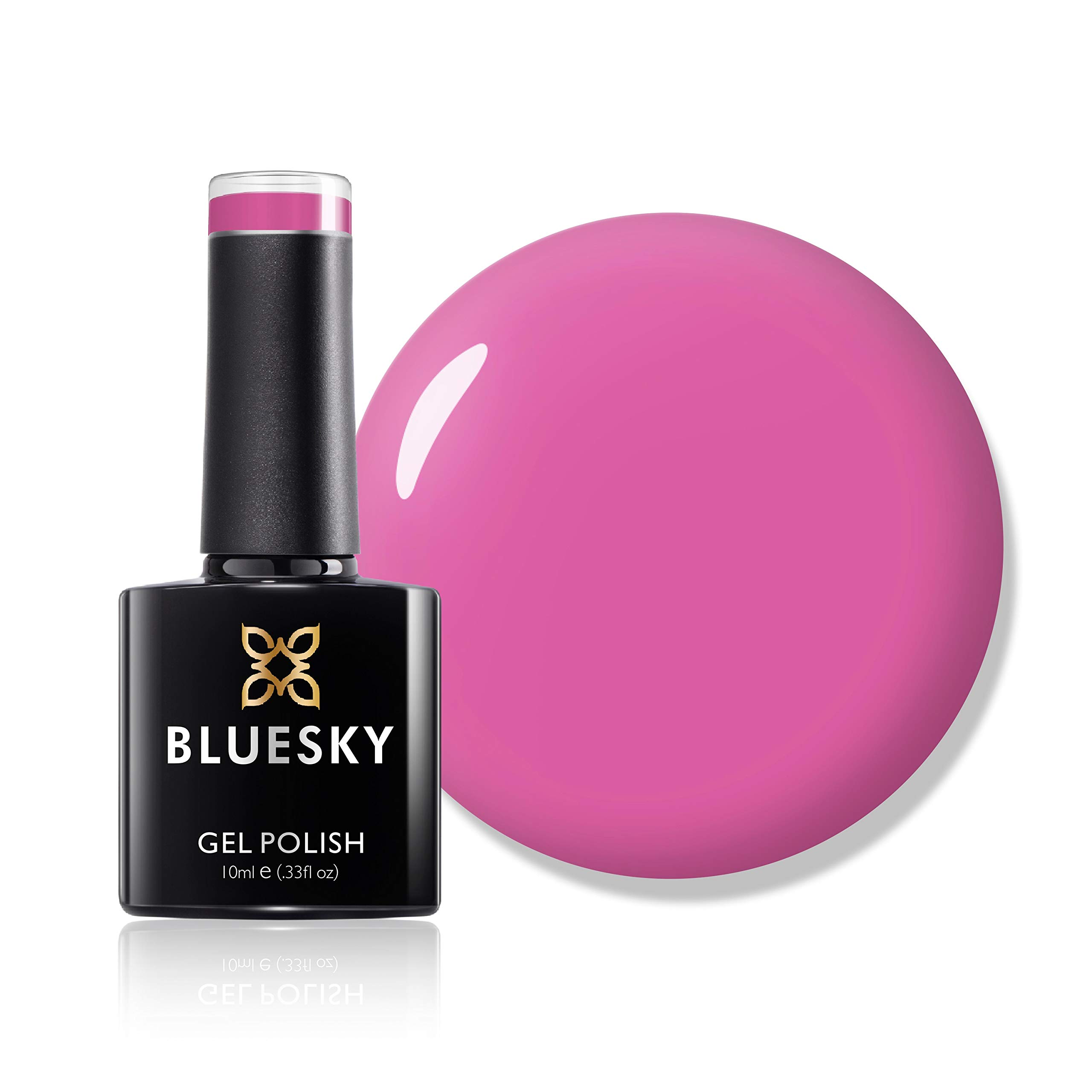Bluesky Gel Nail Polish, Spring 2021 Collection, Knockout Blow Ss2107, 10 ml, Bright Pink (Requires Curing Under LED or UV Lamp)