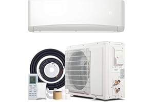 Nexaro 12000BTU Mini Split Air Conditioner& Heater, 17 SEER2 𝟏𝟏𝟓𝐕 Wall-Mounted AC Unit Cools Rooms up to 750 Sq. Ft, Energy Efficient Inverter AC with Heat Pump