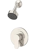 Symmons S-6701-1.5-TRM-STN Identity Single Handle 1-Spray Shower Trim with Secondary Volume Control in Satin Nickel - 1.5 GPM (Valve Not Included)