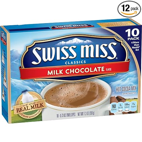 Swiss Miss Milk chocolate Hot cocoa Mix-10 ct,10000178 (070920474496)