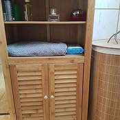 Bamboe Badkamermeubel Organizerkast Met Spiegel En Aan De Muur Gemonteerde Moder Bamboe Badkamermeubel Organizerkast Met Spiegel En Aan De Muur Gemonteerde Moder