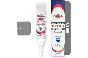 ZippySolve Tile Grout, Repair kit,Restore & Renew Tile Joints Line, Fast Drying Tile Grout Paint Squeeze Tube for Bathroom Sh