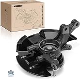 A-Premium Front Right Steering Knuckle &amp; Wheel Bearing Hub Assembly | Compatible with Hyundai Elantra 2007-2012, 4-Wheel ABS, Passenger Side, Pre-Assembled, Direct-Fit