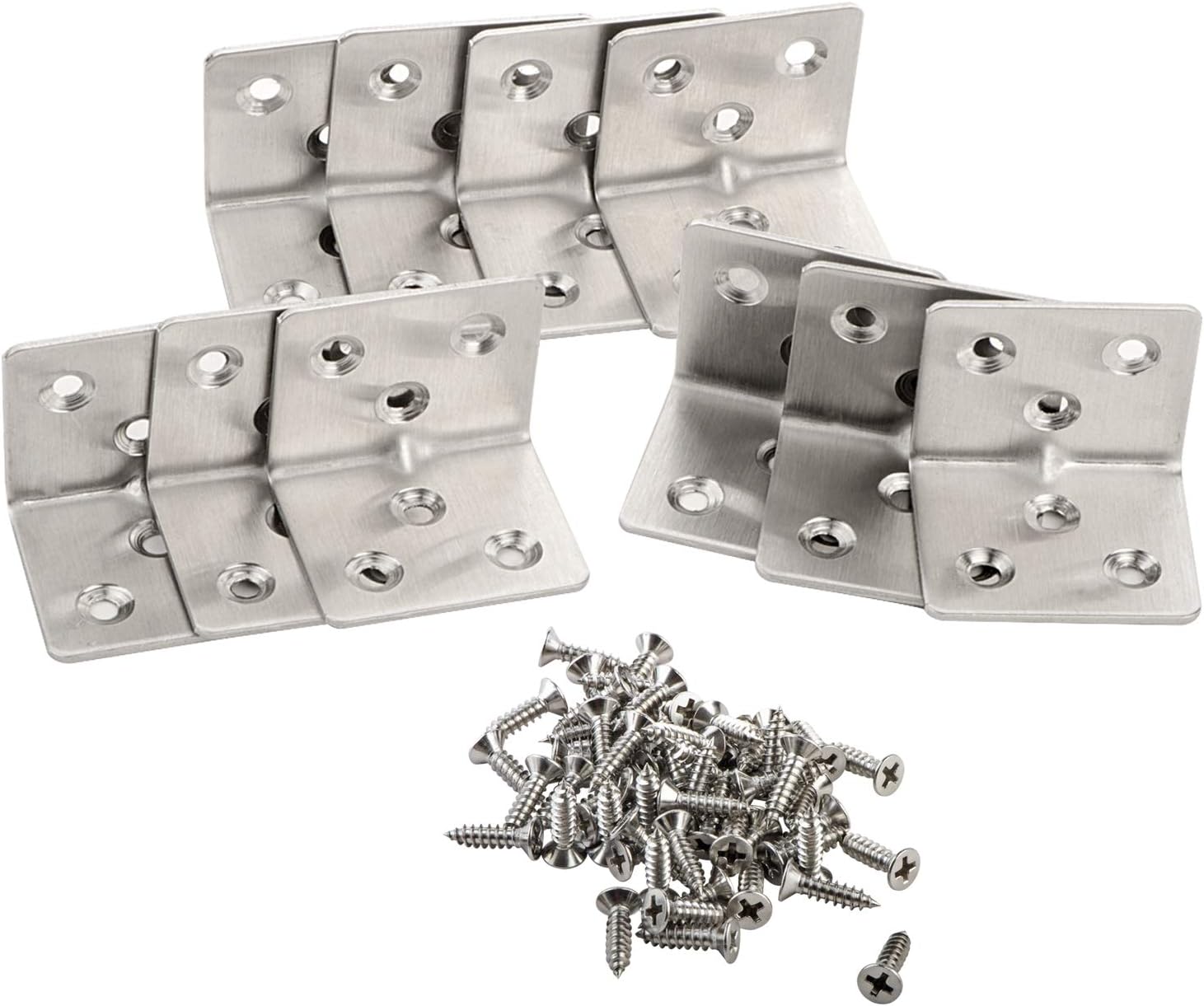 16 Packs L Bracket 30 x 30mm Corner Braces,YMAISS Stainless Steel Joint Right Angle Shelf Support Bracket with Screws: Home Improvement