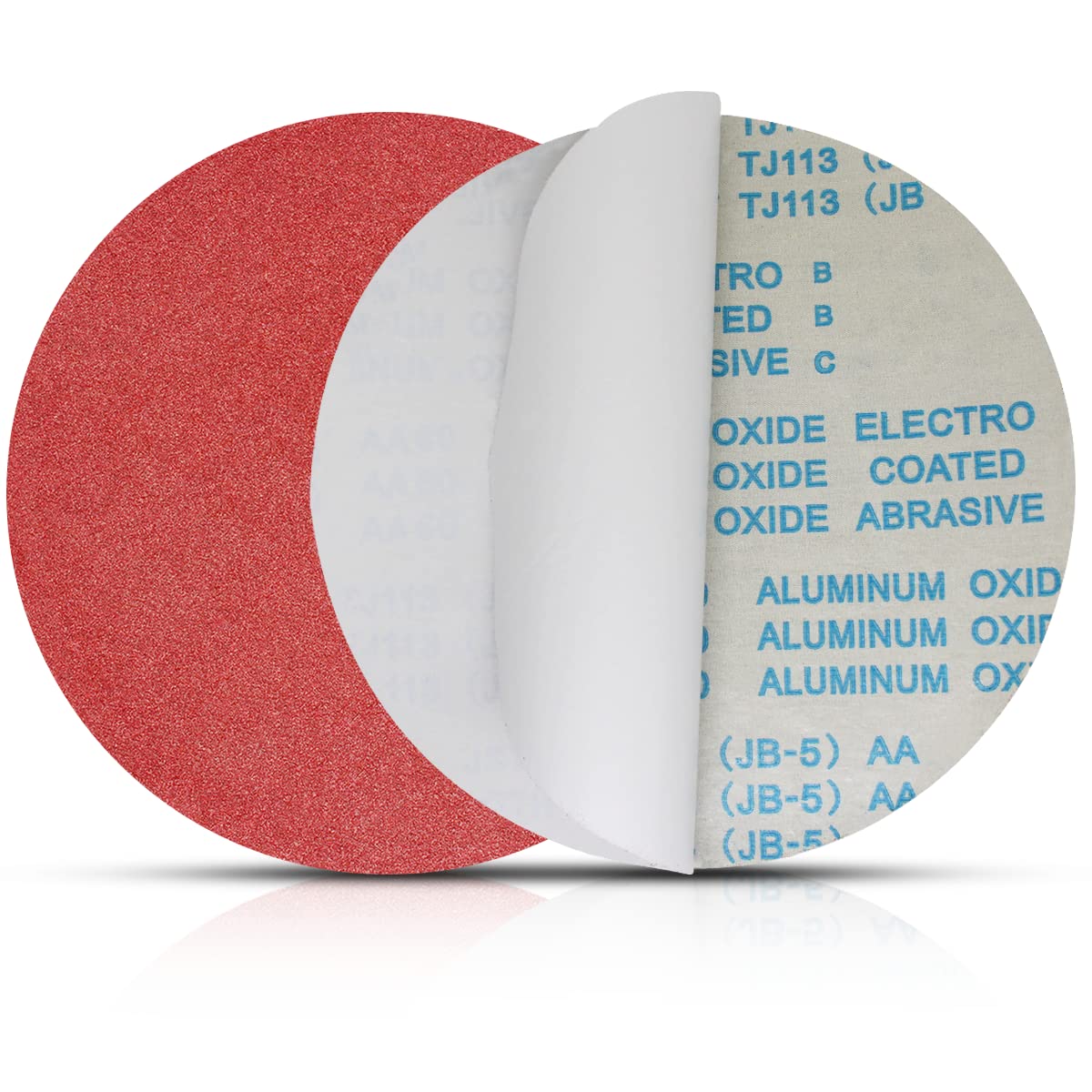 FEIHU 6 sheets of 12" self-adhesive sandpaper with 303 mm sanding discs. Aluminium oxide/backing cloth for sanding wood, paint, varnish, plastic, plaster and metal (60 grit)