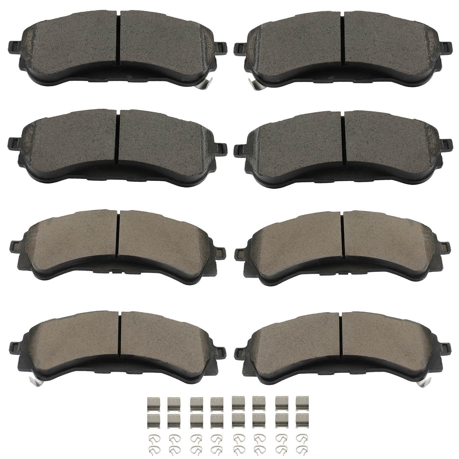 SCITOO D2208 D2216 Front & Rear Ceramic Brake Pads Sets w/Hardware Replacement For Ford For Ranger 2019-2023
