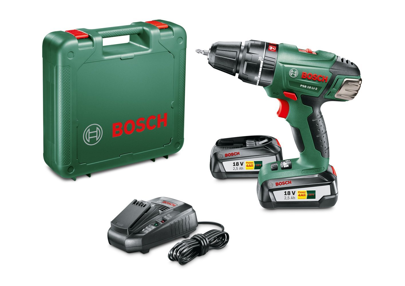Mua Bosch Psb 18 Li 2 Akku Schlagbohrschrauber 18 V 2 5 Ah Li Ion Incl 2 Rechargeable Battery Incl Suitcase Tren Amazon Äá»©c Chinh Hang 2020 Fado