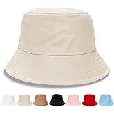 NPQQUAN Bucket Hats fot Men Women Packable Foldable Sun Hats for Women Beach Travel Cap