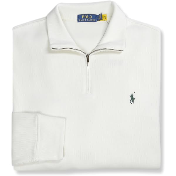 POLO RALPH LAUREN Big & Tall Long Sleeve Lux Jersey Half Zip