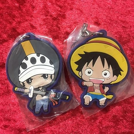 Amazon One Pieceワンピースタワー限定 ラバーストラップ ロー ルフィ ラバスト ラバーマスコット 海賊同盟 麦わらストア アニメ 萌えグッズ 通販