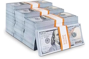 HANSELY 400Pcs Fake Money Prop Money Play Money Number Learning Education Toys for Girls Boys,Props for Movie, Videos, Christmas,Birthday Party and Holida