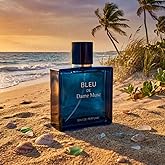 Dame Musc Blue De Paris For Men-Woody Aromatic Eau De Toilette Long-Lasting Masculine Scent, Ideal Gift for Any Occasion(1.7 fl oz)