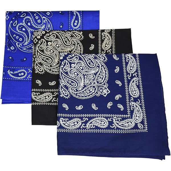 Trade Winds 22x22 Puerto Rico Rican Flag Bandana - Light Royal Blue - Unisex Cotton