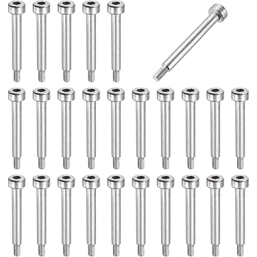 5 Boulons à épaulement Hex 8mm X 16mm Filet M6 - Lot Pour Bricolage