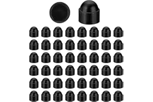 PATIKIL 50 Pcs Hex Nut Cover, M10x17x21mm Nylon Screws Bolt Covers Caps Dome Acorn Hex Head Bolt Protection Cap for Screws Nu
