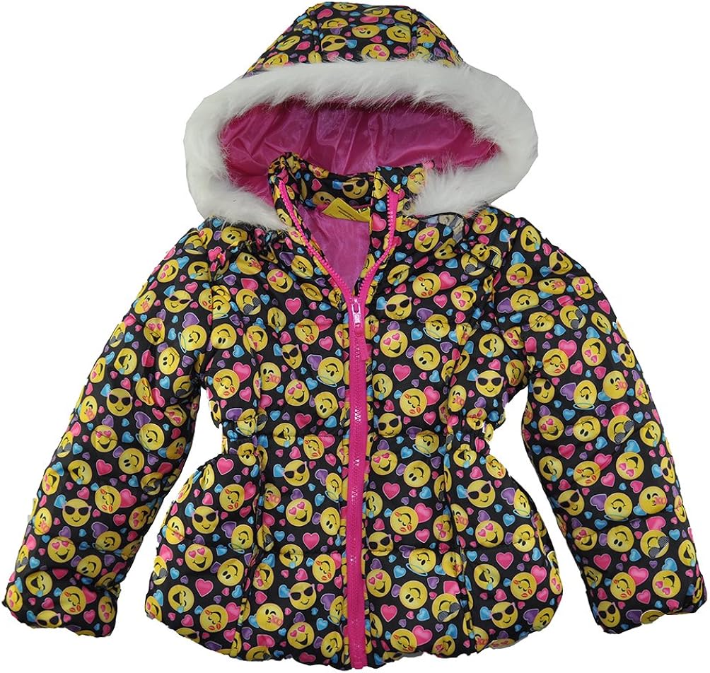 girls black puffer coat