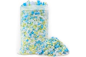 HONEHO 5lbs Shredded Memory Foam Filling for Bean Bag Filler, Premium Soft Filling,Without Added Gel Particles,Very Suitable for Filling Bean Bags and Pillows