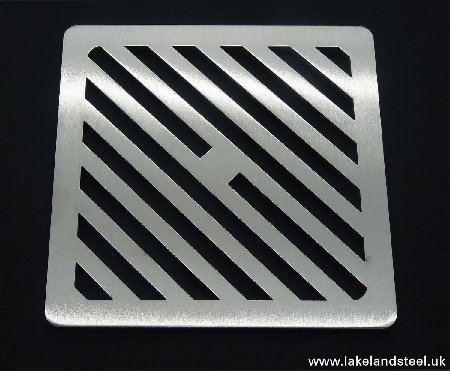 180mm Square Stainless steel solid metal steel Gully Grid Heavy Duty