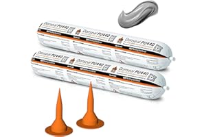 DCP Donseal PU440 Polyurethane Sealant for Concrete, Sidewalk 2 Pack – Expansion Joint Filler, Non-Sag Caulk for Foundation, Walls, Sausage, 20.2 fl oz – Grey, Pack of 2