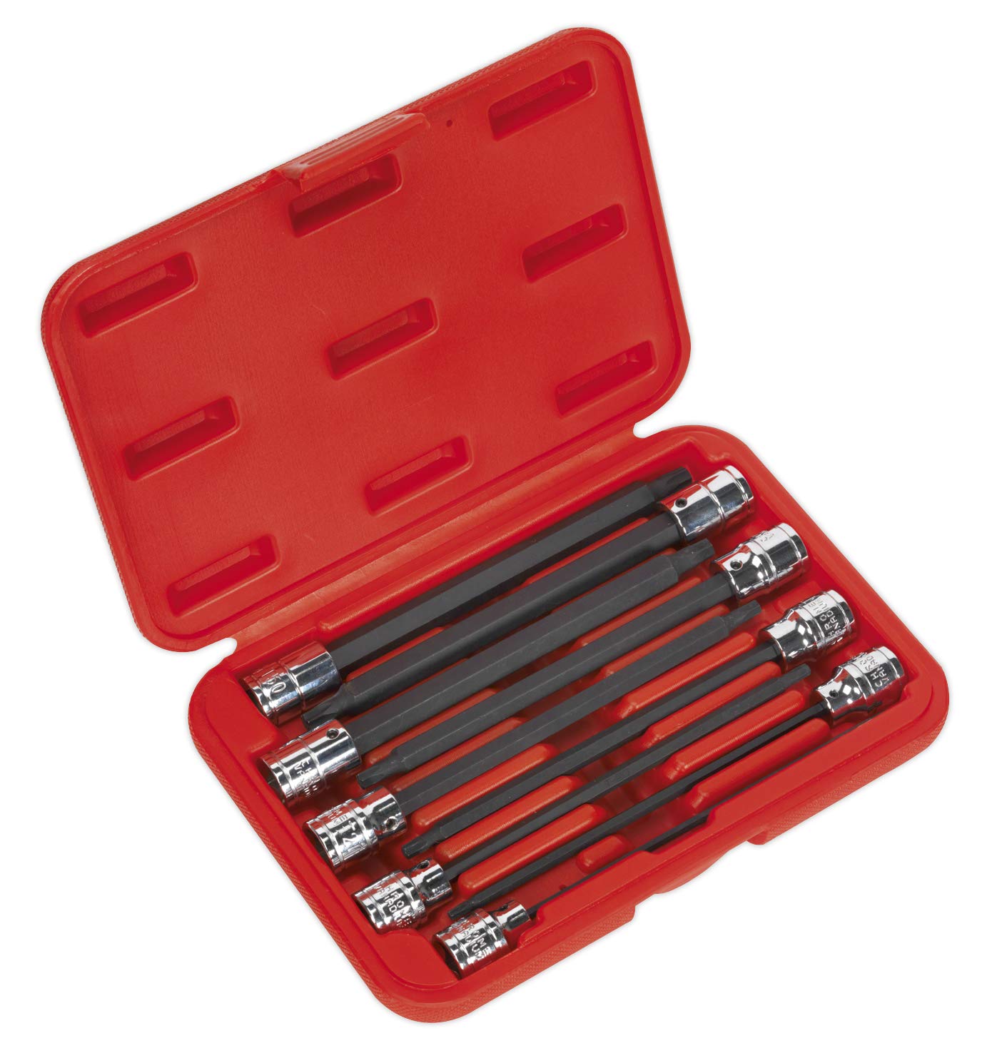 Sealey Ak62261 TRX-Star Socket Bit Set 9Pc 3/8Sq Drive 150Mm