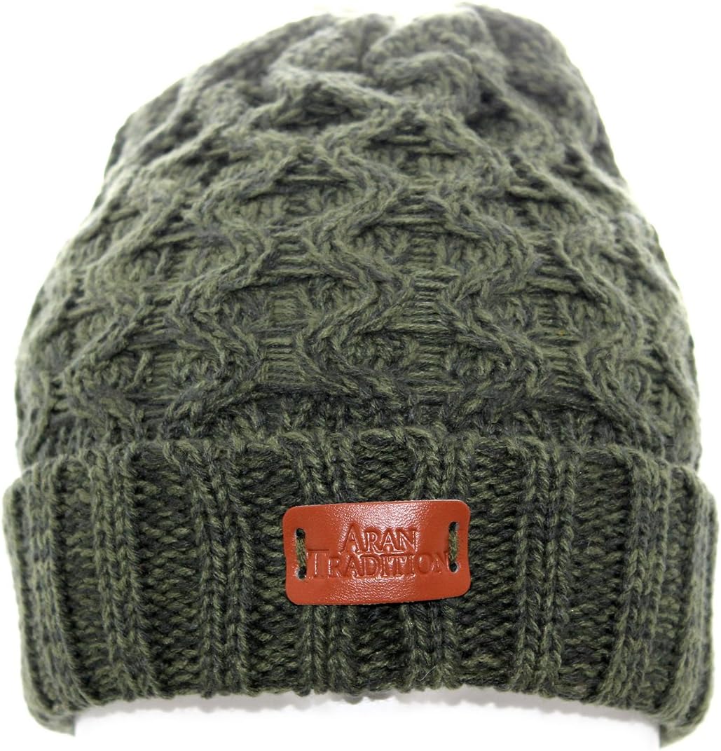 Aran Cable Knit Beanie Hat
