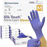 Jointown Nitrile Exam Gloves, Medical Ice Blue Gloves Disposable Latex Free Powder-Free For Exam, Food Prep Cleaning, Medium Case of 1000, M