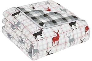 CuteKing Weighted Blanket for Kids: Weighted Blanket with Premium Glass Beads - Breathable Heavy Blanket for Comfort Sleep - Soft Thick Blanket for Toddler All-Season(7lbs, 40"x60", Twin, Deer)