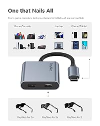 RayNeo Air 3s Pro Glasses & USB-C Adapter Bundle