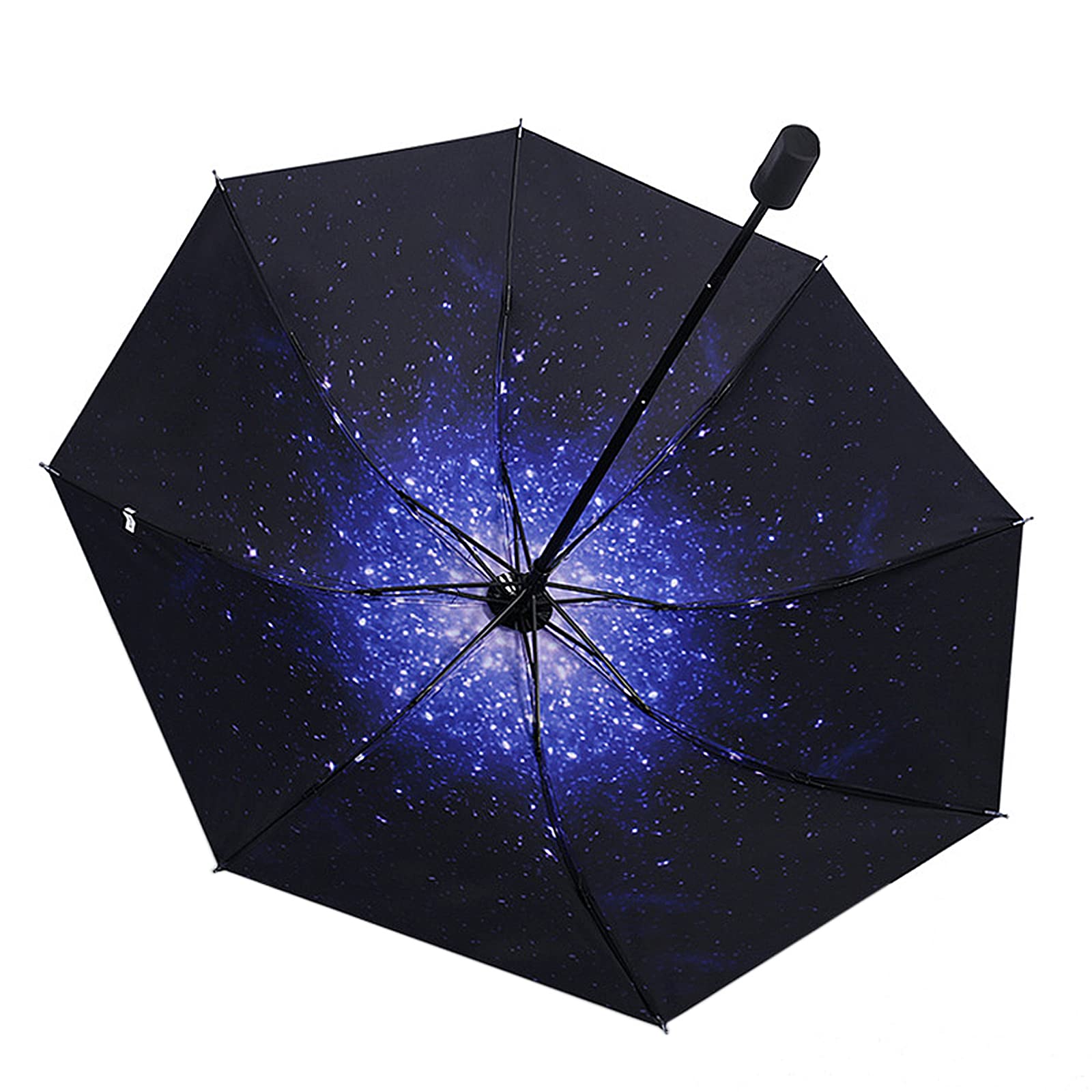 NectaRoy Folding Inverted Umbrella Windproof, Compact Portable Travel Umbrella, Manual Foldable Reverse Umbrella, Anti-UV, Umbrella Rain and Sun