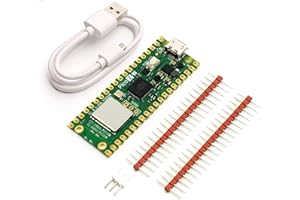 Pi Pico 2 W (RP2350) Microcontroller Board with 2.4GHz Wi-Fi (802.11n) & Bluetooth 5.2 - Includes 40-Pin GPIO Headers + Micro