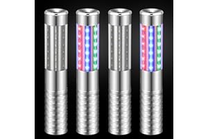 TTLYUGN 4 Pieces RGB LED Strobe Baton Light Rechargeable Bottle Service Sparklers Stick Reusable Champagne Bottle Handheld LED for Club Stage Nightclub Party Concert Event Bar Outdoor - Silver