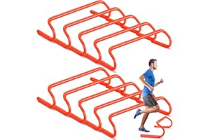 Wettarn 10 Pcs Speed Agility Training Hurdles Detachable Durable Hurdle Agility Plyometric and All Purpose Speed Training Equipment for Athletes Soccer Basketball
