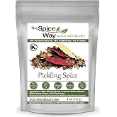 The Spice Way Pickling Spice 4 oz Seasoning for Pickles Canning Corned Beef | Pickling spice blend for pickles, canning, corned beef and pastrami; Kosher Certified; Resealable Bag