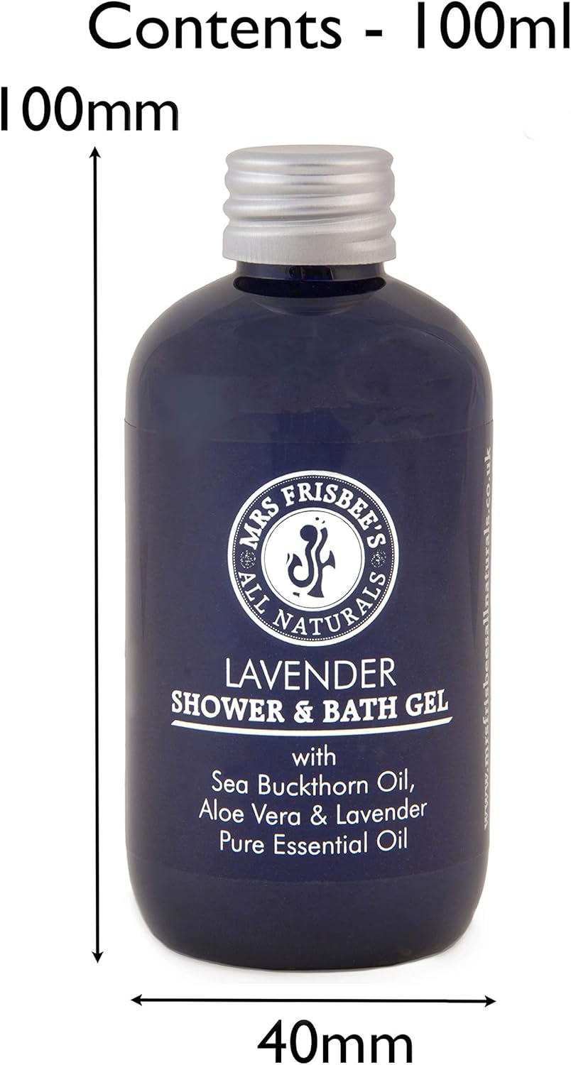 Lavender Shower & Bath Gel, made with Lavender Pure Essential Oil, Aloe Vera - Image 3