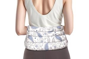 Microwave Heating Pad for Back Discomfort, Microwavable Heat Pads for Lumbar, Waist, Stomach, Neck, Shoulder, Wrap with Moist