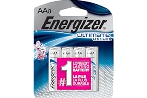 Energizer Ultimate Lithium AA Batteries, 8 Count (L91SBP-8)